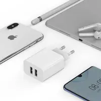 Mcdodo - Dual USB Output Travel Charger Set (2x USB-A + USB-A to USB-C Cable), Weiss – Bild 7