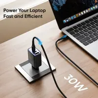 McDodo - Fast Charger with Digital Display, 30W, 2x USB-C & 1x USB-A, Black – Bild 5