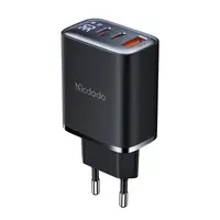 McDodo - Fast Charger with Digital Display, 30W, 2x USB-C & 1x USB-A, Black – Bild 1