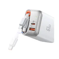 McDodo - FreeGo 67W GaN Charger with retractable cable, white – Bild 2
