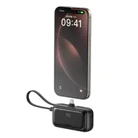 Mcdodo FreeKit 22.5W Pocket Power Bank 5000mAh with Built-in USB-C Cable & Plug, Black – Bild 3