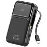 Mcdodo FreeKit 65W Power Bank 20000mAh with Built-in USB-C Cable, LED Display, Black