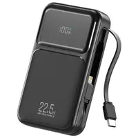 Mcdodo FreeKit 65W Powerbank 20000mAh mit integriertem USB-C Kabel, LED-Display, Schwarz – Bild 1