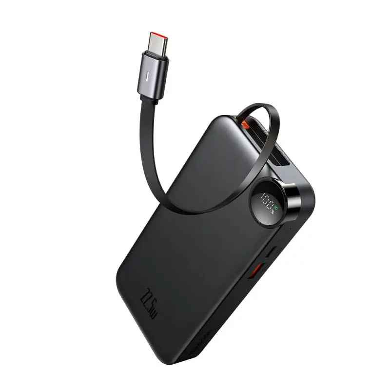 Mcdodo FreeKit Power Bank Magnetico 20W 10000mAh con Cavo e Supporto, Nero