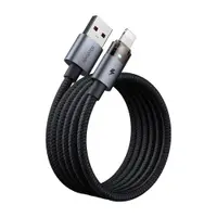 McDodo - Lightning to USB-A, Transparent Cable with Charging Light, 1.2m, Black – Bild 4