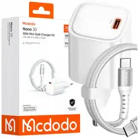 Mcdodo - Nano 30 mini GaN charger Kit, USB-C vers USB-C, 30W, Blanc – Bild 2