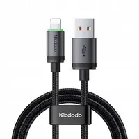 McDodo - USB-A to Lightning Cable with Charging Light, Black – Bild 2