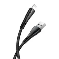 McDodo - USB-A to Lightning charging cable, 0.2m, black – Bild 1