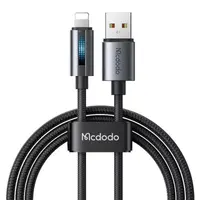 McDodo -USB-A to Lightning charging cable with charging light, 1.2m, black – Bild 1