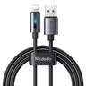 McDodo -USB-A to Lightning charging cable with charging light, 1.2m, black