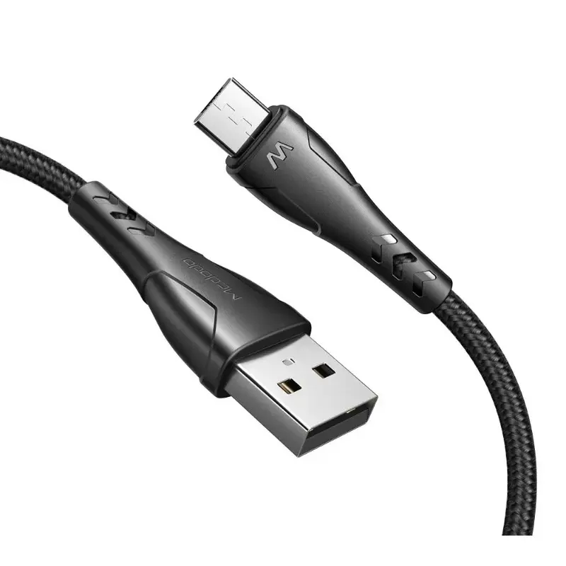 McDodo - USB-A to Micro-USB, charging and data cable, 1.2m, black