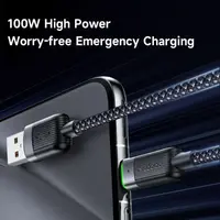 McDodo - USB-A to USB-C Magnetic Self Winding Cable, Fast Charging,1.2m, Schwarz – Bild 5