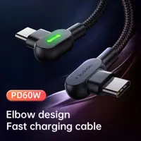 McDodo - USB-C auf USB-C Ladekabel, 1,5m, 60W, TPU/Nylon, Schwarz – Bild 2