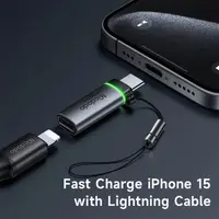 McDodo - USB-C to Lightning Adapter, 60W, Auto Power Off , Schwarz – Bild 3