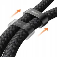 McDodo - USB-C to USB-C, 60W, 2-in-1 Charging Crossbody Phone Lanyard, 1.2m, noir – Bild 5