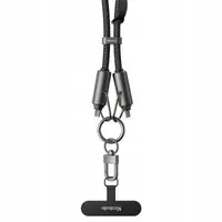 McDodo - USB-C to USB-C, 60W, 2-in-1 Charging Crossbody Phone Lanyard, 1.2m, Schwarz – Bild 6