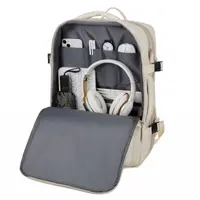 Okade - S2304 Laptop backpack 17.3" - USB, water-repellent, business & travel, light blue – Bild 8