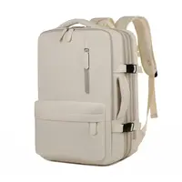 Okade - S2304 Notebook backpack - USB, water-repellent, business and travel, up to 17.3 inch, beige – Bild 2