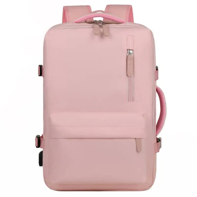 Okade - S2304 Notebook backpack - USB, water-repellent, business travel, up to 17.3 inch, pink
