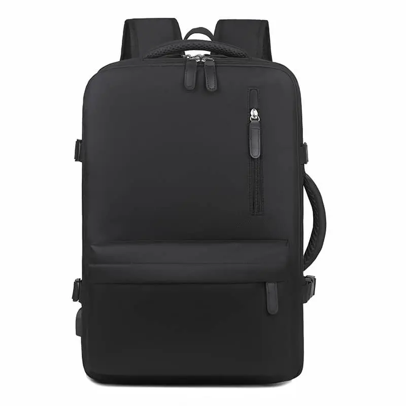 Okade - S2304 Sac à dos pour ordinateur portable - USB, résistant à l'eau, affaires et voyages, pour 17.3 pouces, noir