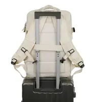 Okade - S2304 Zaino per notebook - USB, idrorepellente, per lavoro e viaggi, fino a 17,3 pollici, beige – Bild 4