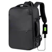 Okade S70 Laptoprucksack 17.3 Zoll – Business & Travel Rucksack USB, Kofferfunktion, Schwarz – Bild 4