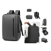 Okade - S8837 Zaino per laptop - Per lavoro e per tutti i giorni - Per laptop fino a 15,6" - Grigio – Bild 1