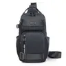 Okade - Sac banane sport gris foncé - Sling Bag Crossbody Sac d'épaule, Noir