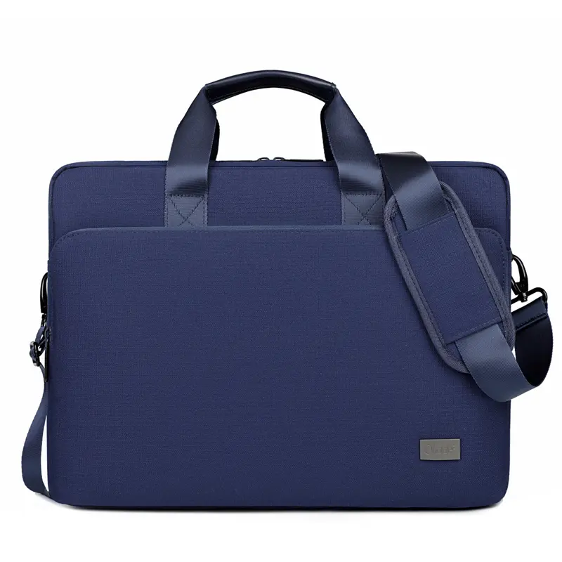 Okade - Sacoche pour MacBook / ordinateur portable, 15.6-16 pouces - Housse rembourrée pour ordinateur portable+sangle d'épaule, bleu foncé