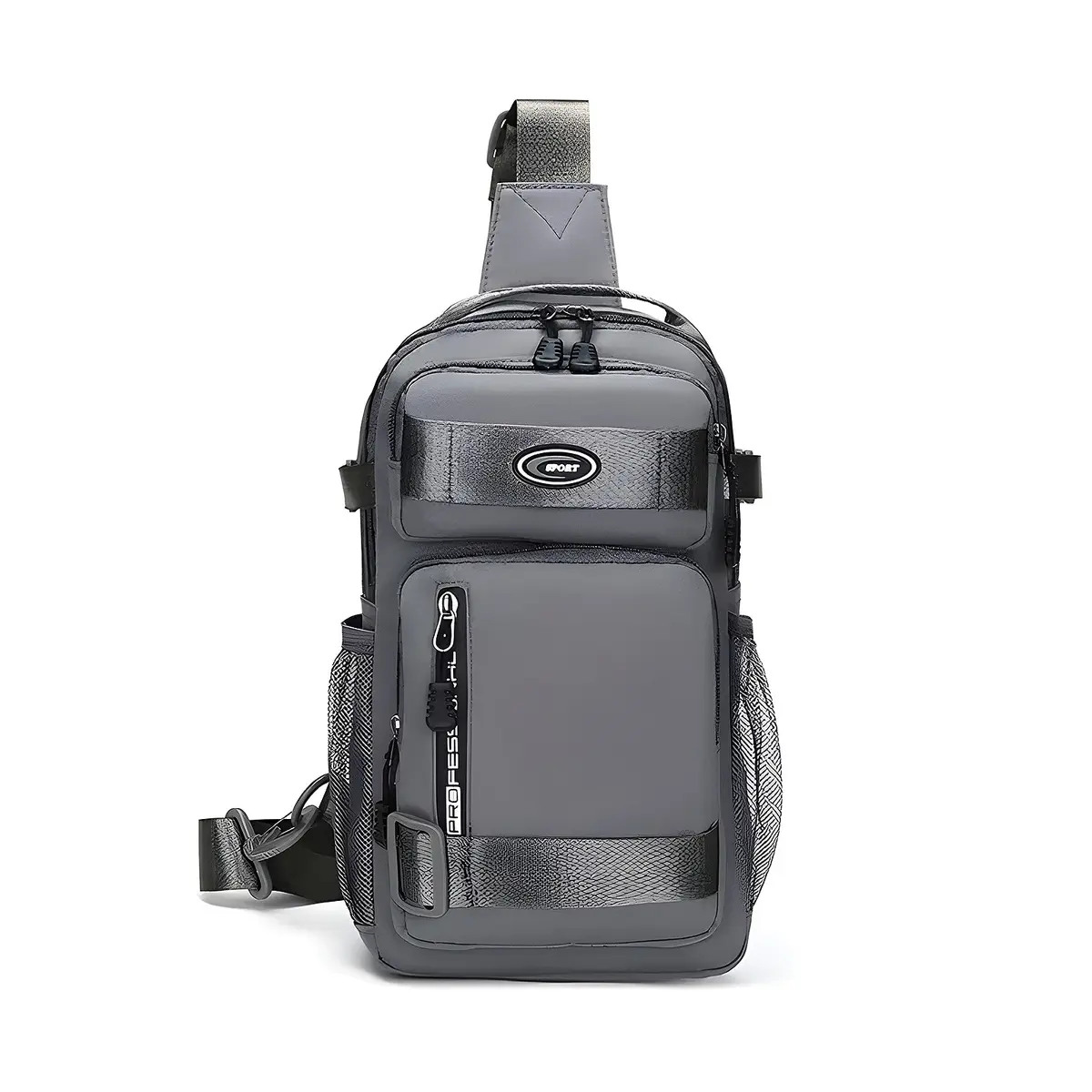 Okade - Sport Bum Bag Dark Grey - Sling Bag Crossbody Shoulder Bag, Dark Grey