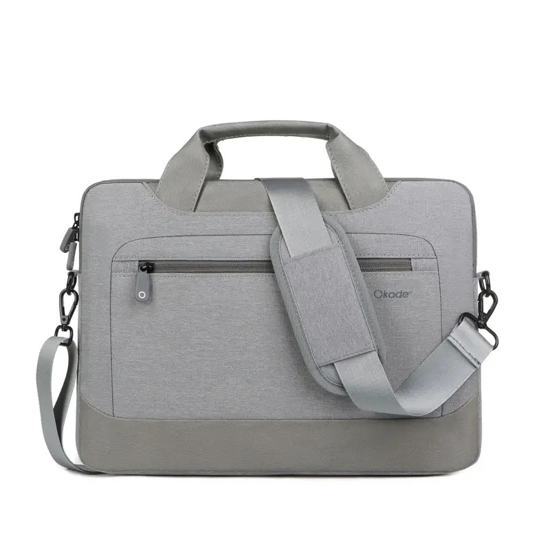 Okade T62 Macbook / laptop bag 13.3-14 inch - padded, shoulder strap, gray