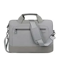 Okade T62 Macbook / Laptop-Tasche 13.3-14 Zoll - gepolstert, Schultergurt, Grau – Bild 1