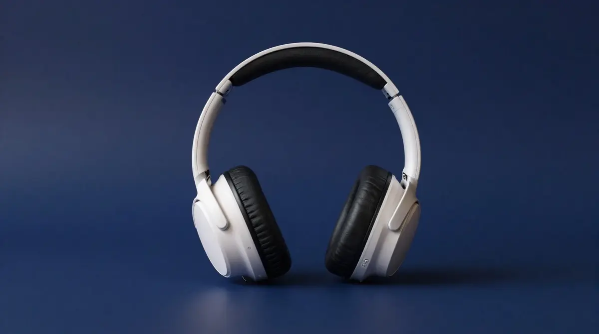 Schwarze und weisse Over-Ear Kopfhörer im Vergleich nebeneinander