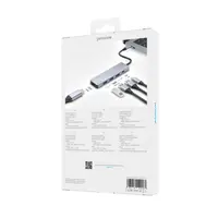 Proove - 5-in-1 HDMI Iron Link, (2x USB-A, 1x USB-A, DHMi 3840x2160 30Hz) argenté – Bild 3