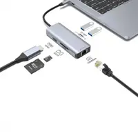 Proove - 6-in-1 HDMI Iron Link, (2x USB-A, 1x RJ45, 1x SD HDMI 3840x2160 30Hz) Silver – Bild 3