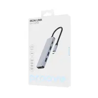Proove - Iron Link HDMI 5 in 1, (2x USB-A, 1x USB-A, DHMi 3840x2160 30Hz) Argento – Bild 2