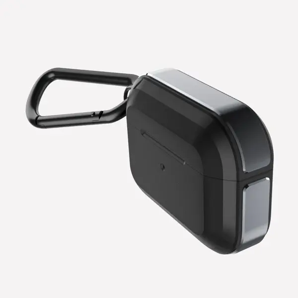 Raptic - Airpods Pro 1ère + 2ème gén. Carcasa Trek Defense Case noir