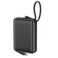 Recci - RPB-P63 20000mAh Powerbank, mit 22.5W integriertem USB Type-C Kabel, silber – Bild 1