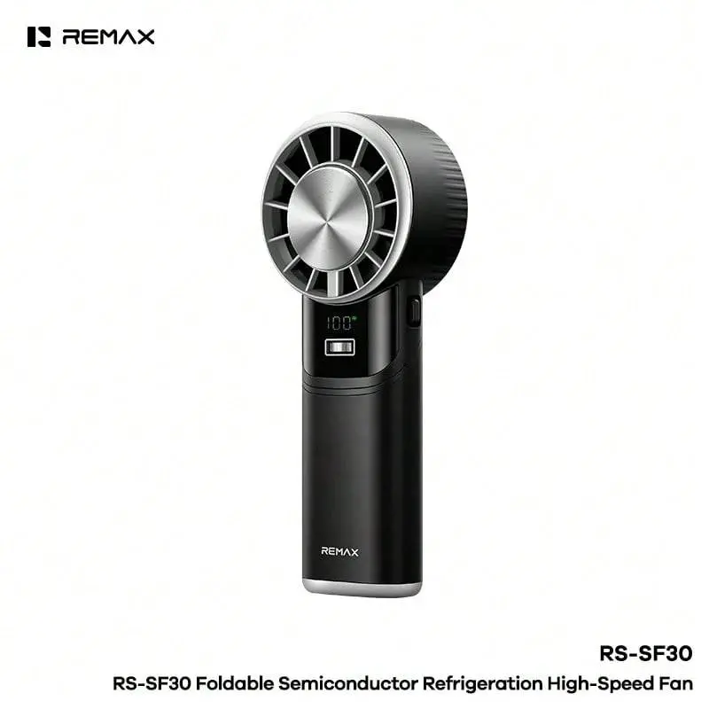 REMAX RS-SF30 Faltbarer Handventilator, Schwarz