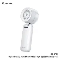 REMAX RS-SF32 faltbarer Handventilator mit Sprühnebelfunktion, Weiss – Bild 1