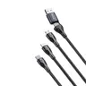 Rixus - 5-in-1 Fast Charging Cable (RXUC23) - Black