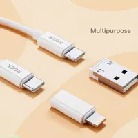 ROCK - L14 Multifunctional charging cable set with storage box, white, travel set – Bild 6