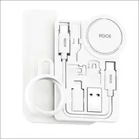 ROCK - L14 Multifunktionales Ladekabelset mit Aufbewahrungsbox, Weiss, Reise-Set – Bild 1