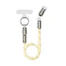 ROCK R15 Handy-Lanyard mit Ladefunktion – USB-C zu Lightning 27W, 30 cm, beige