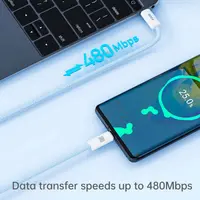 ROCK Rainbow Series C TO C 100W Fast Charging Data Cable 1.2M Purple – Bild 4