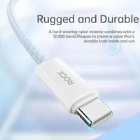 ROCK Rainbow Series C TO C 100W Fast Charging Data Cable 1.2M Violet – Bild 5