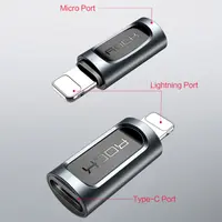 Rock - RCB0605 - Type-C auf Lightning Adapter, vielseitig kompatibel, Schwarz – Bild 8