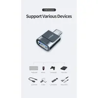 Rock - RCB0770 CA03 Adaptateur USB-A vers Type-C 3.0, Noir – Bild 9