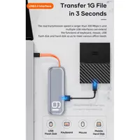 ROCK TR06 6-in-1 USB-C Dock - HDMI, 3×USB, SD/TF card reader, PD, gray – Bild 3