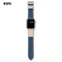 RPD Briar Cinturino Camoscio Premium per Apple Watch 44/45/46/49mm - Marina/Crema – Bild 1